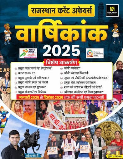 Utkarsh Rajasthan Current Affairs Varshikank 2025 by Narendra Choudhary