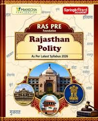 Mahecha Springboard RAS Pre Rajasthan Polity — English Medium, As per Latest Syllabus 2026