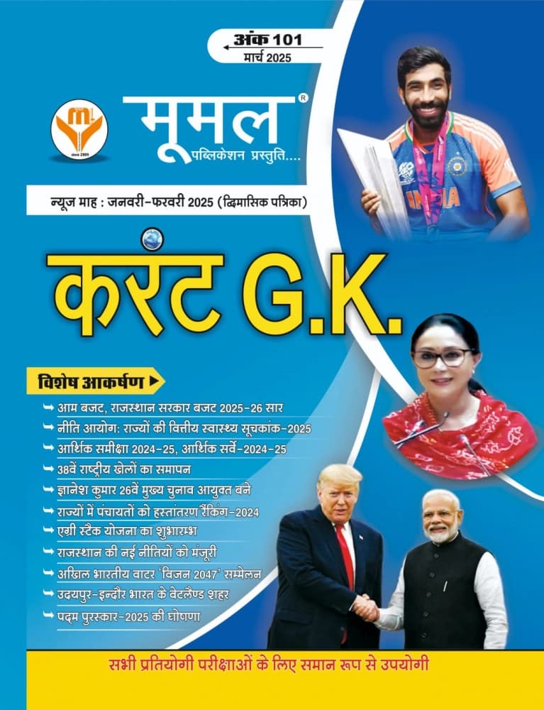 Moomal Current G.K. Ank 101 (March 2025) — News Months January-February 2025