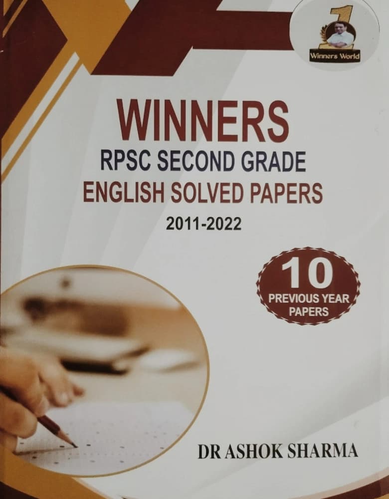 RPSC Second Grade English Solved Papers 2011-2022
