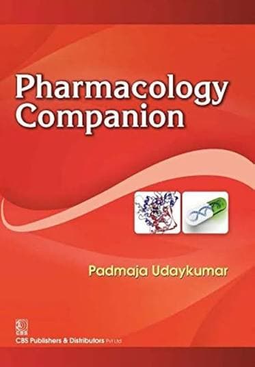 Pharmacology Companion by Padmaja Udaykumar (CBS Publishers & Distributors)