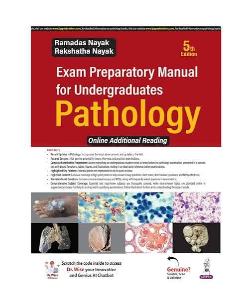 Exam Preparatory Manual for Undergraduates — Pathology (5th Edition) by Ramadas Nayak & Rakshatha Nayak (Jaypee Brothers Medical Publishers)