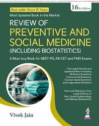 Dr. Vivek Jain's Review of Preventive and Social Medicine (Including Biostatistics), 16th Edition (Jaypee Brothers Medical Publishers)