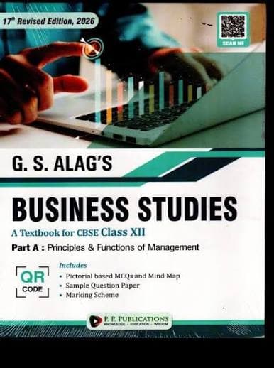G.S. Alag's Business Studies — A Textbook for CBSE Class XII (Class 12), Set of 2 Books (Part A & Part B), 17th Revised Edition 2026, P.P. Publications