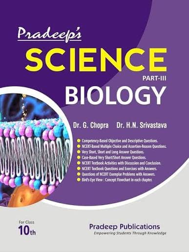 Pradeep's Science Part-III Biology for Class 10 (2026-27) — Dr. G. Chopra & Dr. H.N. Srivastava | Pradeep Publications