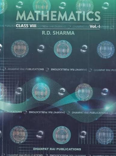Mathematics Class VIII Vol-I by R.D. Sharma — CBSE, 2026-27 Edition