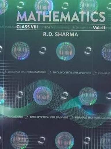 Mathematics Class VIII Vol-II by R.D. Sharma — CBSE, 2026-27 Edition