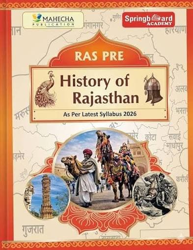 Mahecha RAS Pre History of Rajasthan — English Medium, As per Latest Syllabus 2026