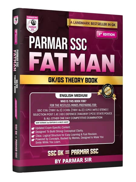 Parmar SSC FATMAN GK/GS Theory Book — 2nd Edition, by Parmar Sir, English Medium, Parmar SSC