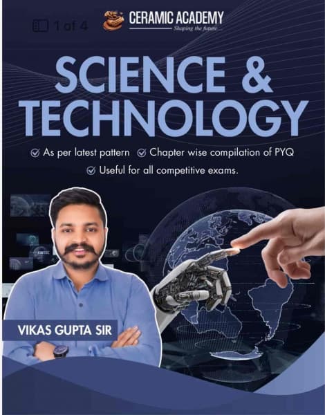 Science & Technology — Chapter-Wise PYQ Compilation, New Edition 2026, by Vikas Gupta Sir, English Medium, Ceramic Academy