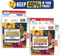 Educart CBSE Class 10 Sample Papers 2026-27 Combo (2 Books Set) – Mathematics (Standard) & Science, 15 Sample Papers Each, New Pattern, English Medium