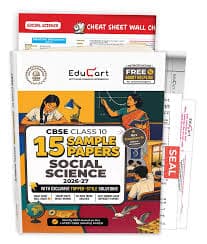 Educart CBSE Class 10 Social Science Sample Papers 2026-27 – 15 Sample Papers with Topper-Style Solutions, New Pattern, English Medium