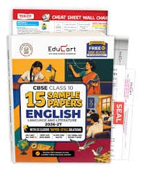 Educart CBSE Class 10 English Language and Literature Sample Papers 2026-27 – 15 Sample Papers with Topper-Style Solutions, New Pattern, English Medium