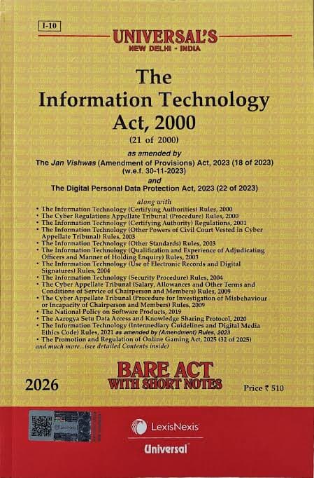 Information Technology Act 2000 Bare Act 2026 | Universal