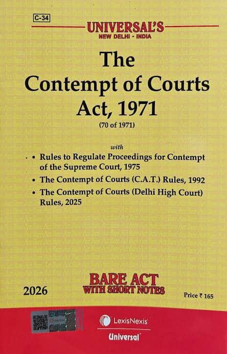 Contempt of Courts Act 1971 Bare Act 2026 | Universal