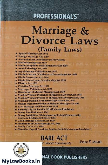 Professional's Marriage & Divorce Laws Bare Act 2026