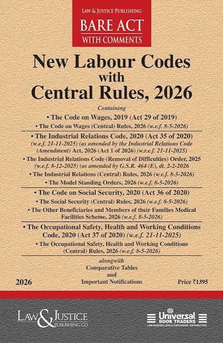 New Labour Codes Bare Act with Comments 2026 | LJP
