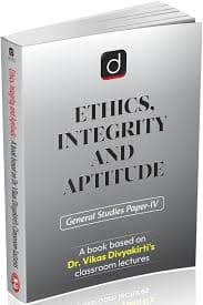 Ethics, Integrity and Aptitude book by Drishti IAS, based on Dr. Vikas Divyakirti's classroom lectures, GS Paper-IV, English medium