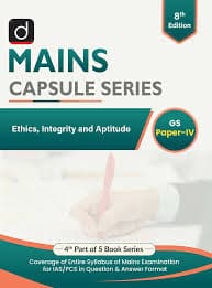 Drishti IAS Mains Capsule Series Ethics, Integrity and Aptitude GS Paper-IV, 8th Edition book cover, English medium